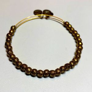 3/$20 Alex and Ani beaded gold tone bracelet